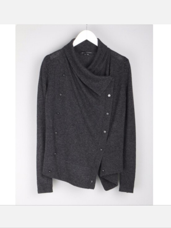Skull Cashmere Sweaters - SKULL CASHMERE CLOVE DRAPE CASHMERE CARDIGAN
